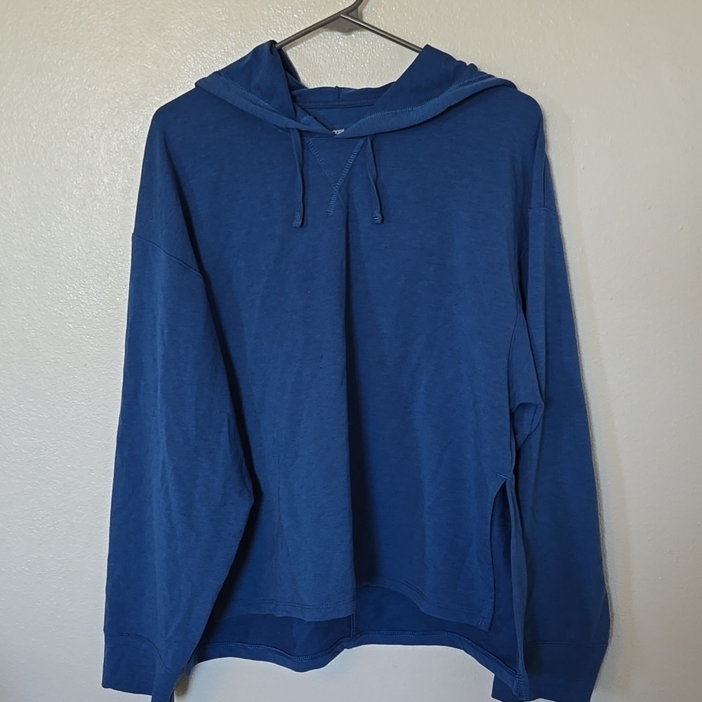 Nike | Yoga Dri-fit Blue Cropped Hoodie Size Small